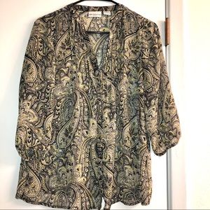 Boho style Liz Claiborne shirt